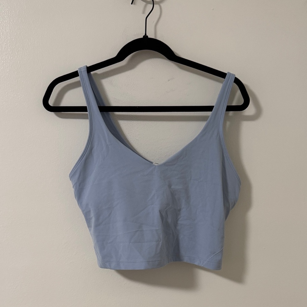 Lululemon Athletica Sky Blue Cropped Tank